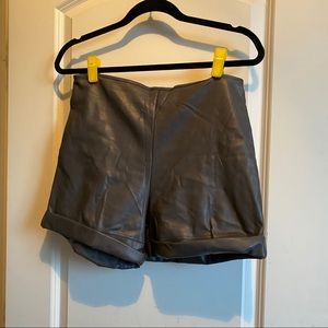Black Milk Clothing Faux Leather Shorts